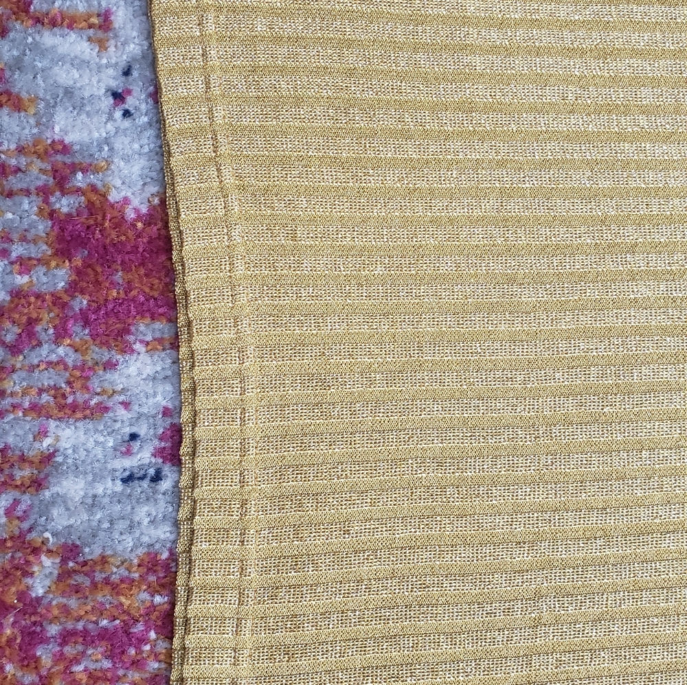 Vintage Gold Yellow Ribbed Turtle Neck Tank Small - Picture 2 of 4